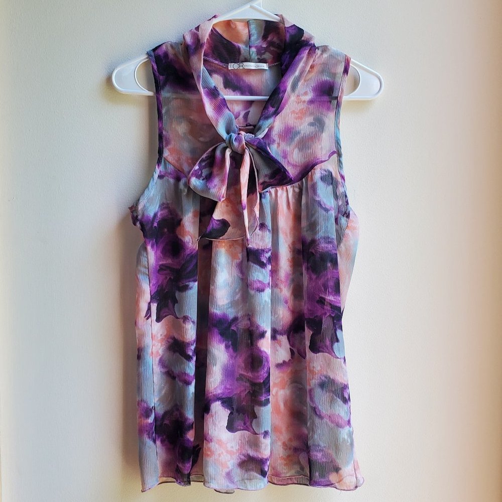 Charlotte Russe Purple Sleeveless Blouse Small - Picture 4 of 14